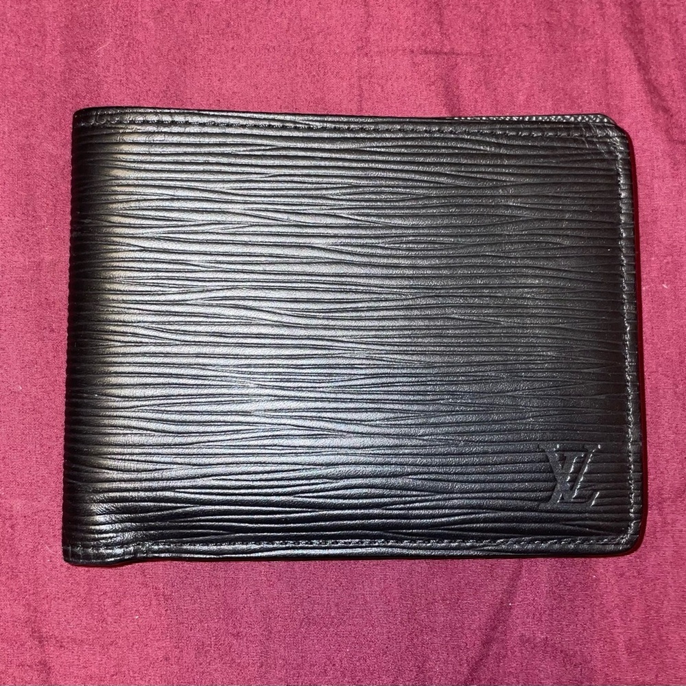 Louis Vuitton Black Leather Wallet